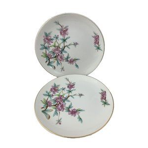 Yamaka China Pair of Salad Plates - Occupied Japan - Pattern B2594 - 7 5/8"